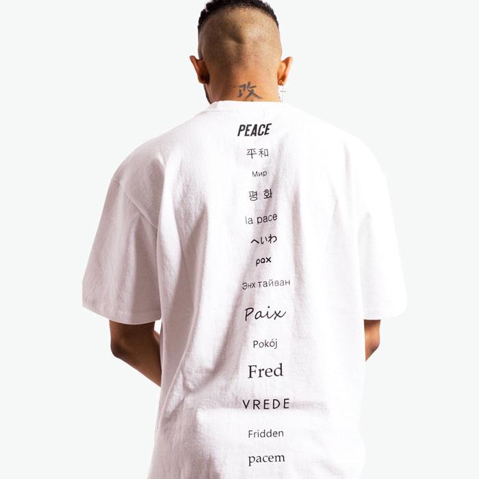 평화 반팔티 (화이트)