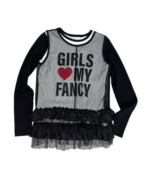 [SET] 걸스 마이 팬시 롱슬리브 &도트 레이어드 원피스_F24ZB068xZD880