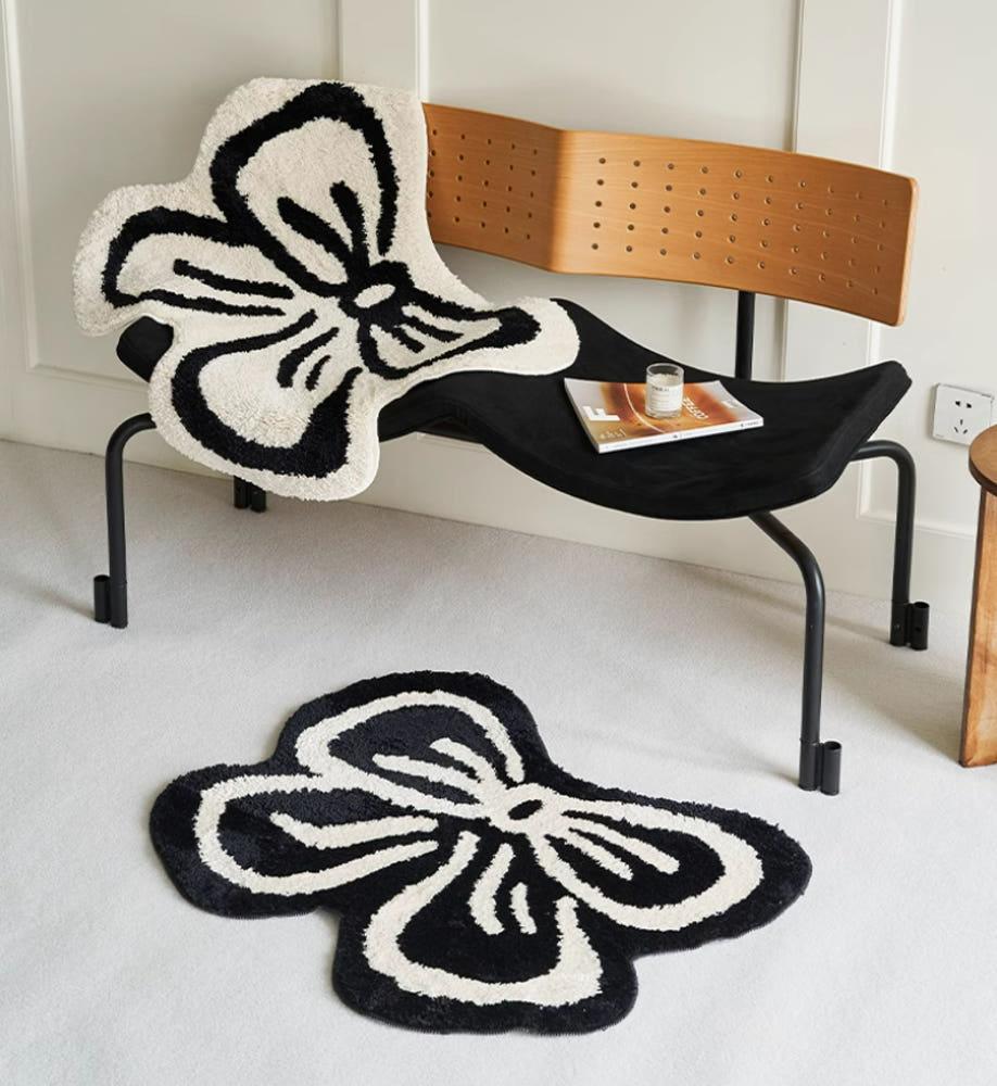 리본 미니러그 발매트 인테리어 소형카페트