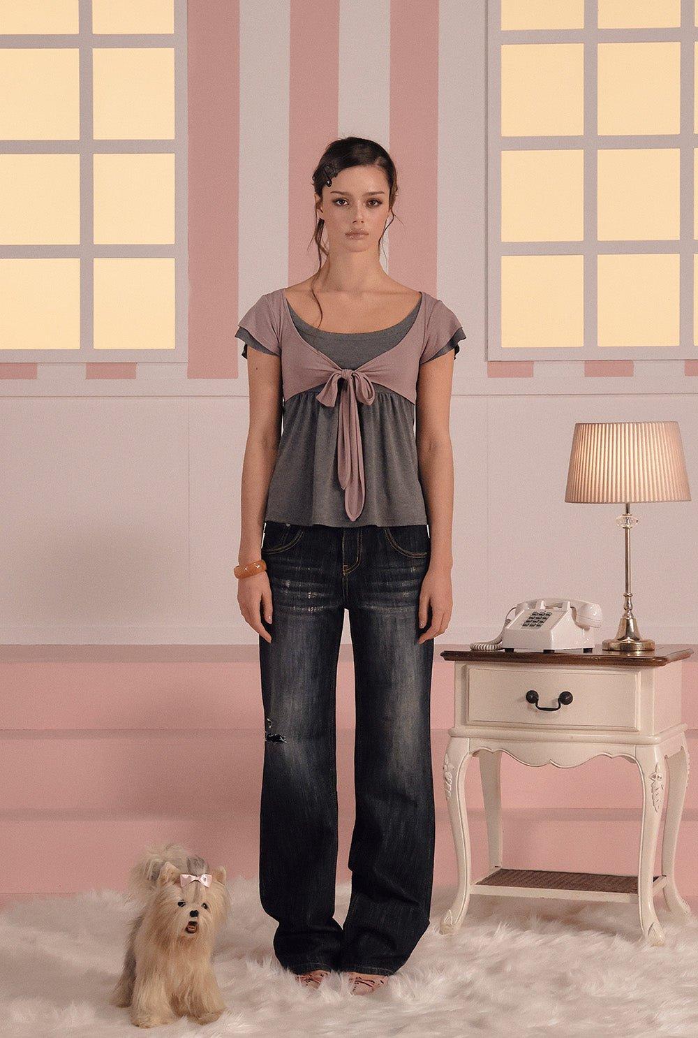 [releasing 03.05 12pm KST] Soft ribbon top