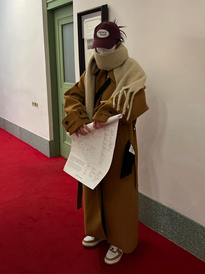 LOW MAXI ROBE COAT (4color!)