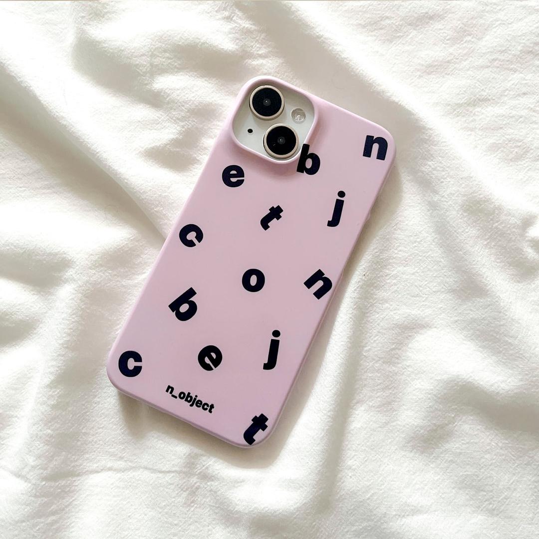 [하드케이스] logo pattern pink