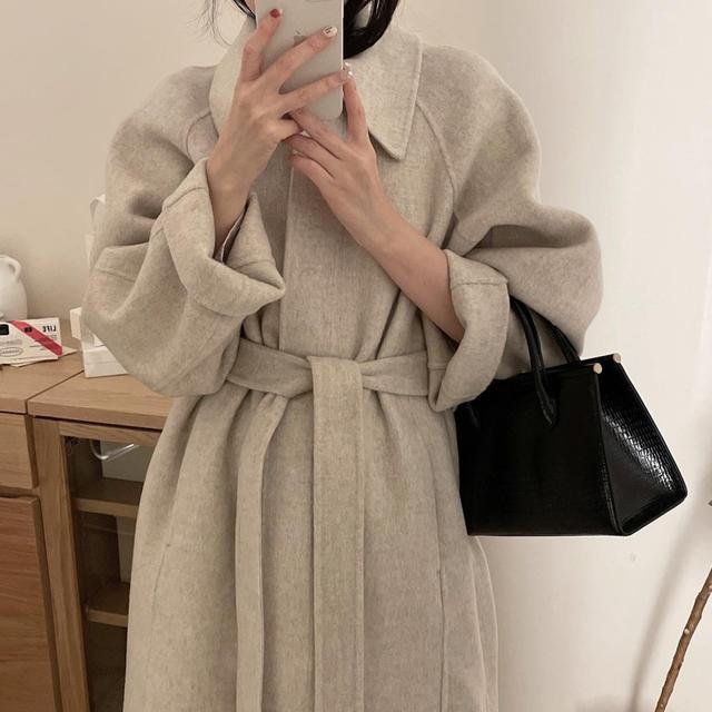 コート on&on Boucle Highneck Half Coat NEW4WHA23_BO 온앤온]Boucle High-neck Half Coat NEW4WHA23_BO