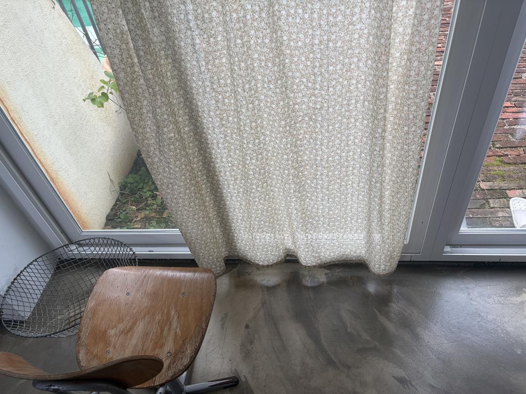 가을비 커튼 브라운