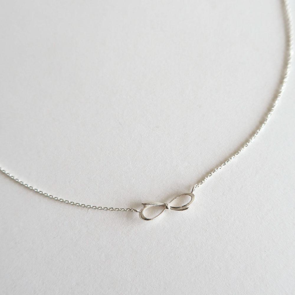 Ribbon necklace [silver/gold]