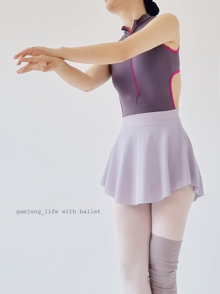 데일리 풀온 스커트