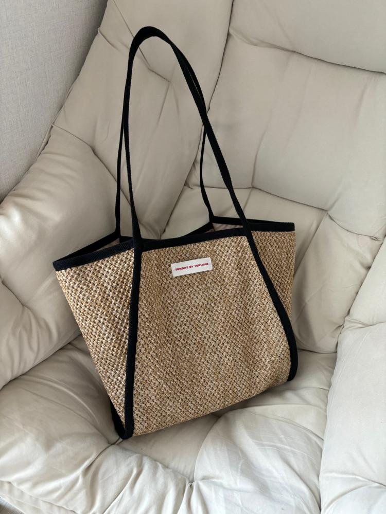 선데이바이선샤인 여름 휴양지 라탄 바캉스 여행 보부상 에코백