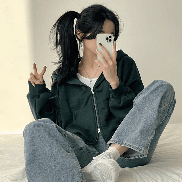 [기모ver,투웨이/꾸안꾸!] 휘뚜루~ 귀여운 아방핏, 투웨이 후드집업 (5color)
