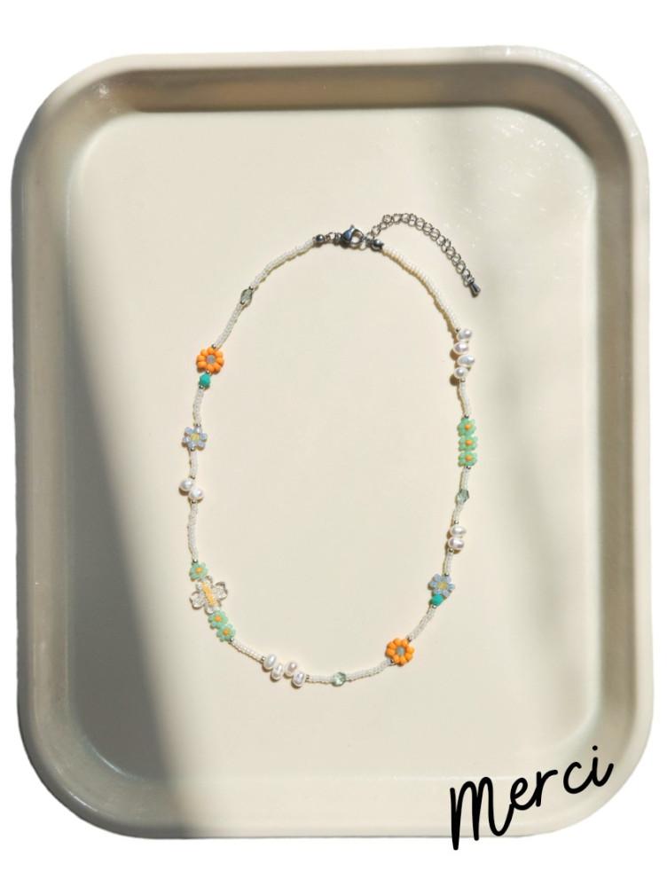 (핑거플로우)마지막 재입고🎟댄싱 담수진주 럭키 스파클링 목걸이