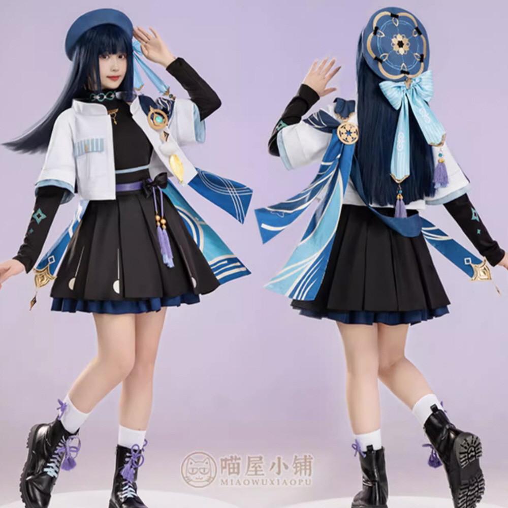 야옹샵 원신 스카라무슈 방랑자 코스프레 여자 교복 의상