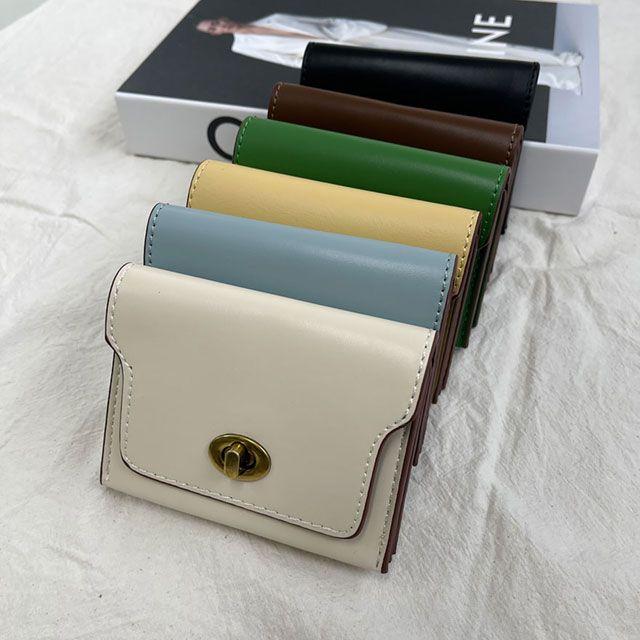 [고퀄리티] 모던 버클 동전 카드지갑 6color | 데일리 모던 빈티지 버클 동전 카드 지갑