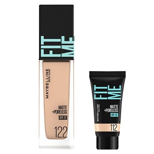 메이블린 핏미 파운데이션 레노 30ml + 미니파운데이션 5ml 세트, 122 크리미 베이..., 1세트