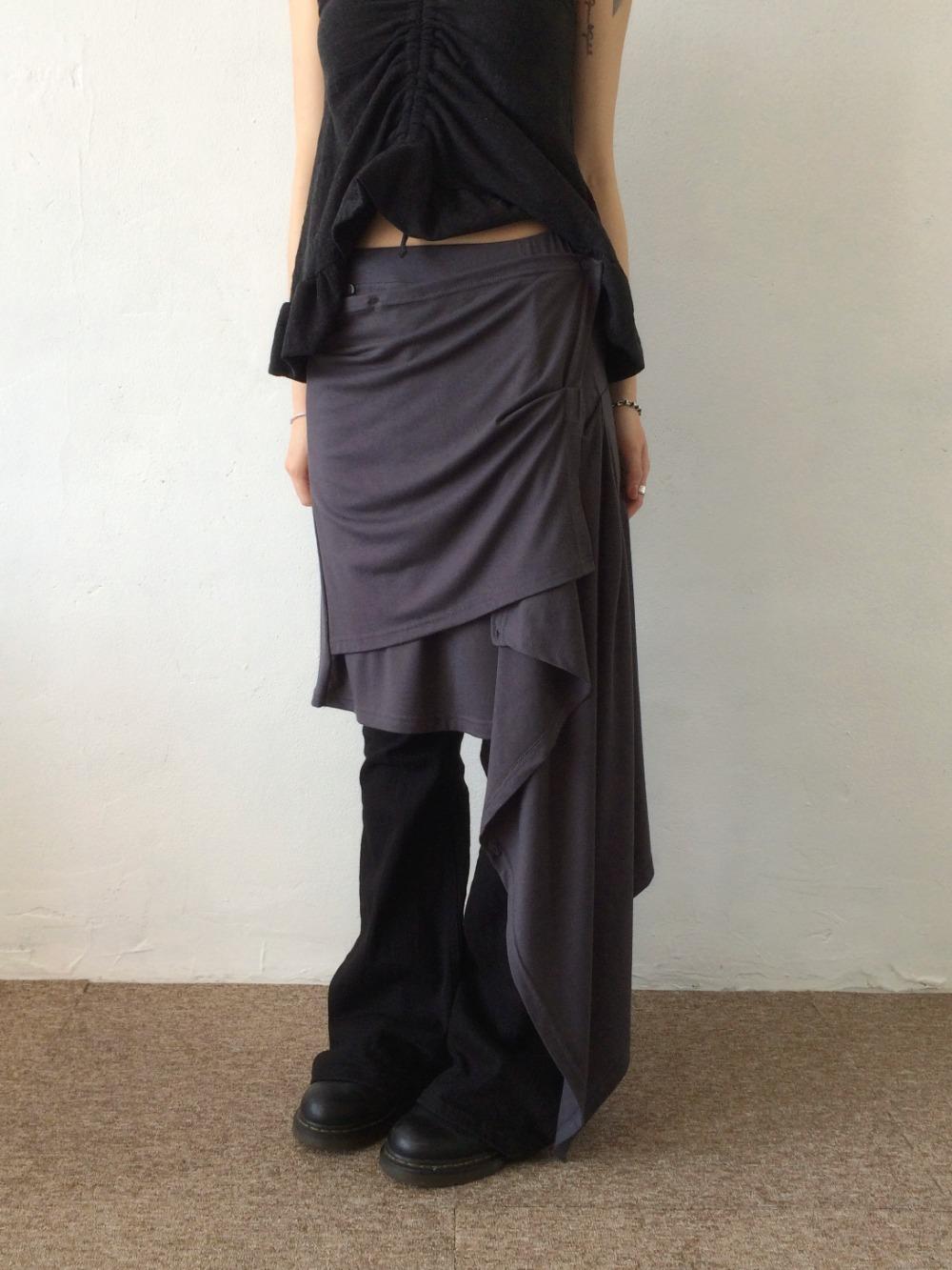 multi layer drape skirts 멀티 레이어 드레이프 스커트