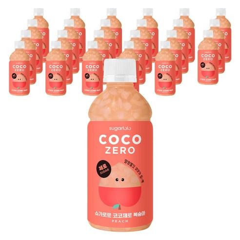 슈가로로 코코제로 복숭아, 340ml, 24개 - 음료 | 쿠팡
