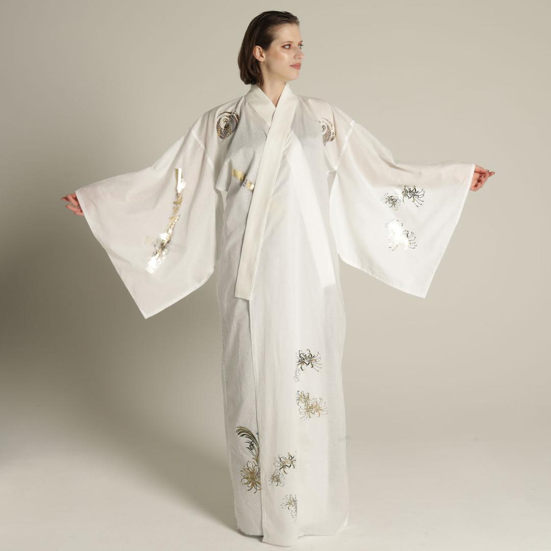 TURU-KAMON gauze YUKATA