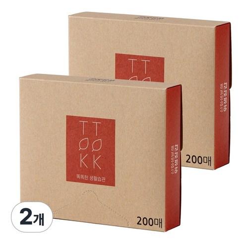 산화생분해 위생장갑 200매x2개, 200개입, 2개 - 일반일회용장갑 | 쿠팡