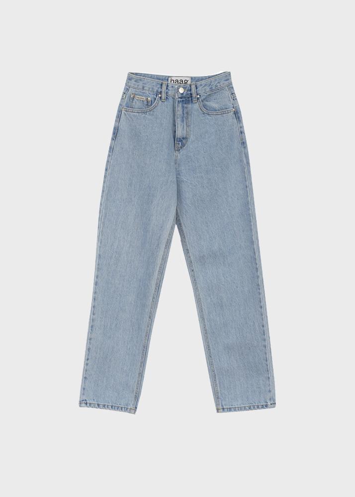 3rd) straight denim pants (light blue)