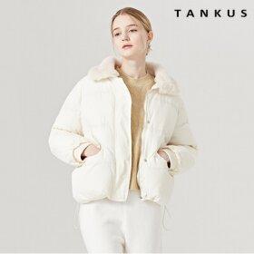 [탱커스]퍼카라 배색 패딩 (TV4JP011L0)