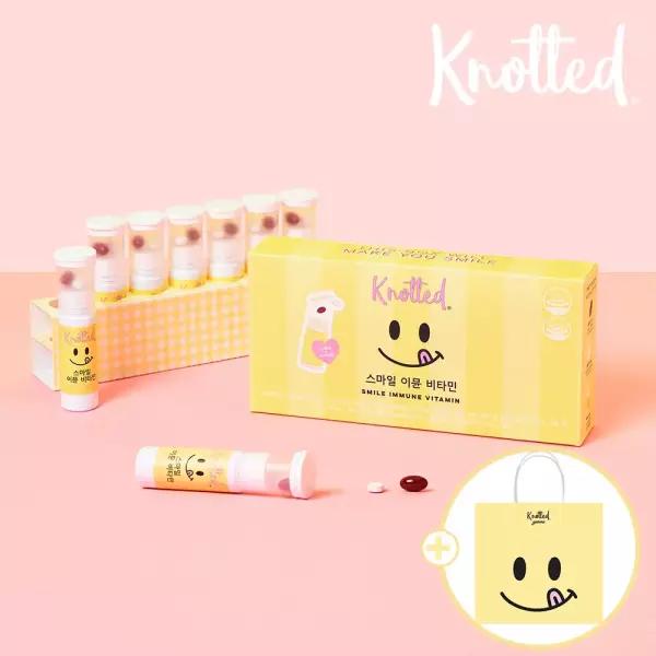 [내일도착] 노티드 스마일 이뮨 멀티 비타민 1박스 +쇼핑백