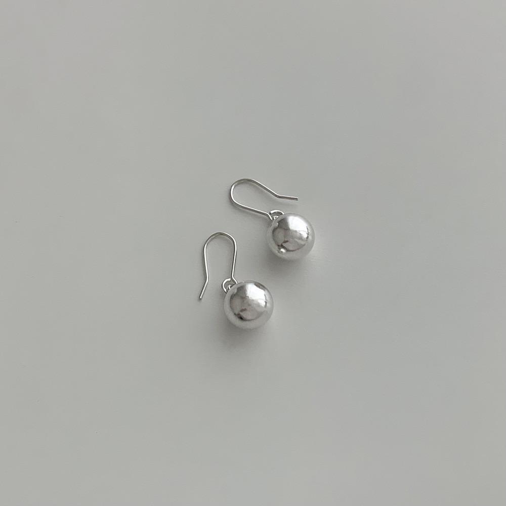 실버925 8mm 실버볼 귀걸이