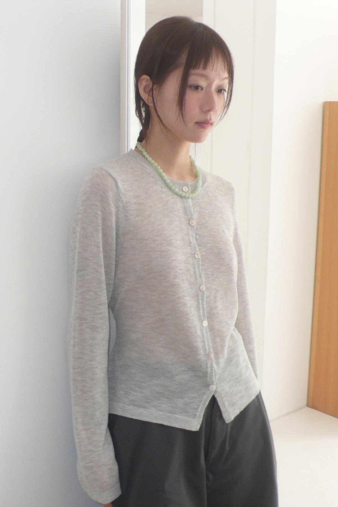 TIE BUTTON CARDIGAN
