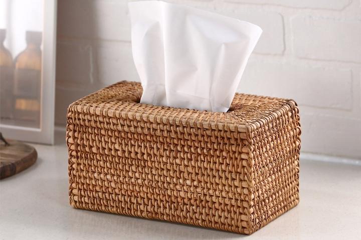 내추럴 카오캡 라탄 티슈케이스 티슈박스