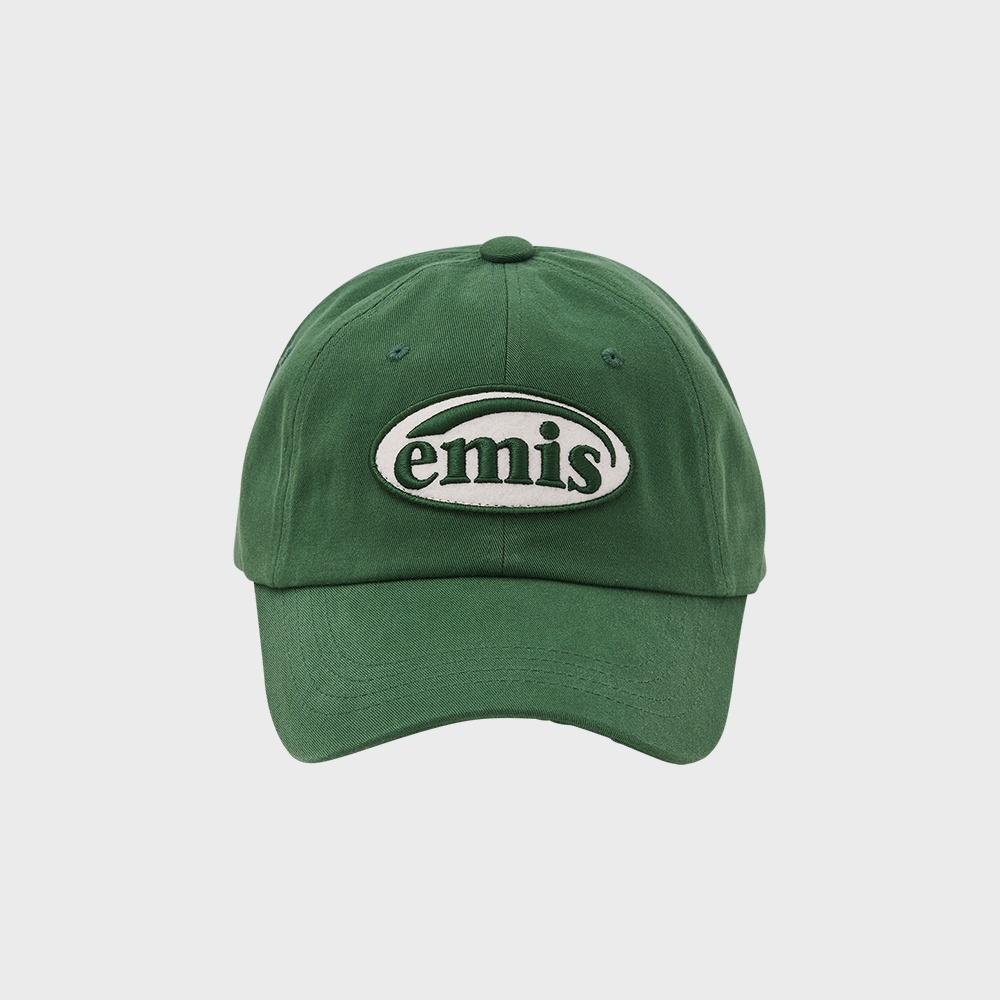 TONE ON TONE WAPPEN BALL CAP-GREEN