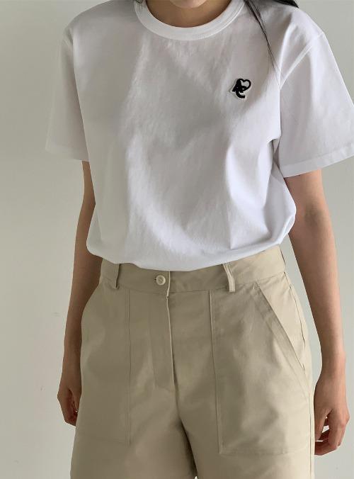 [20%] DAILY HALF SLEEVE T-SHIRT_WHITE