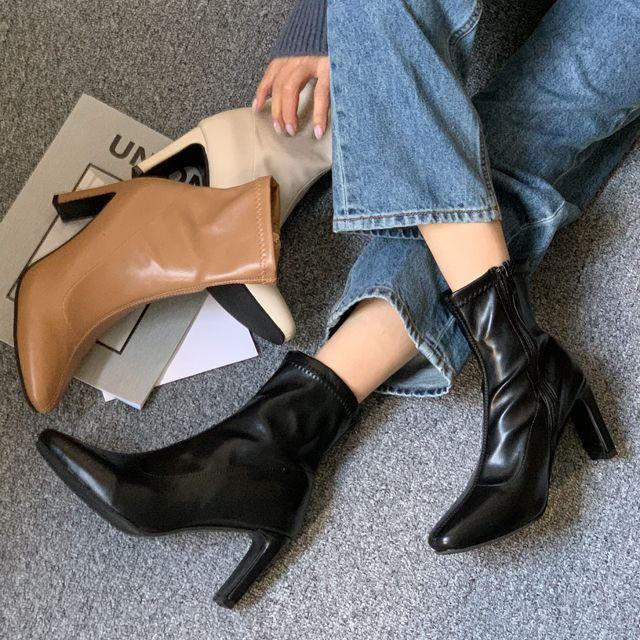 ❤당일발송❤/신상특가❤ 셀틴 스판 앵클부츠 8cm