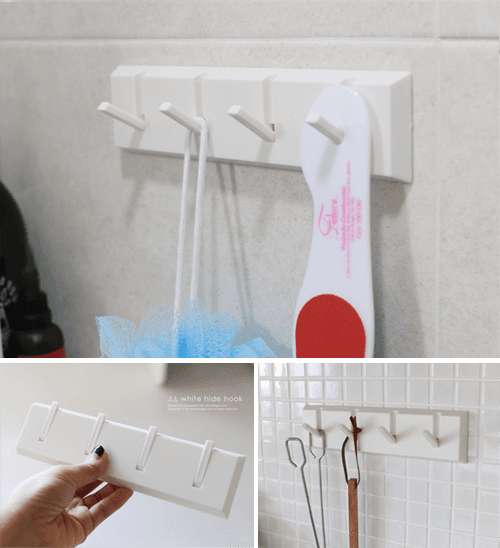 초강력흡착 화이트 하이드후크 (접착식 벽고리)