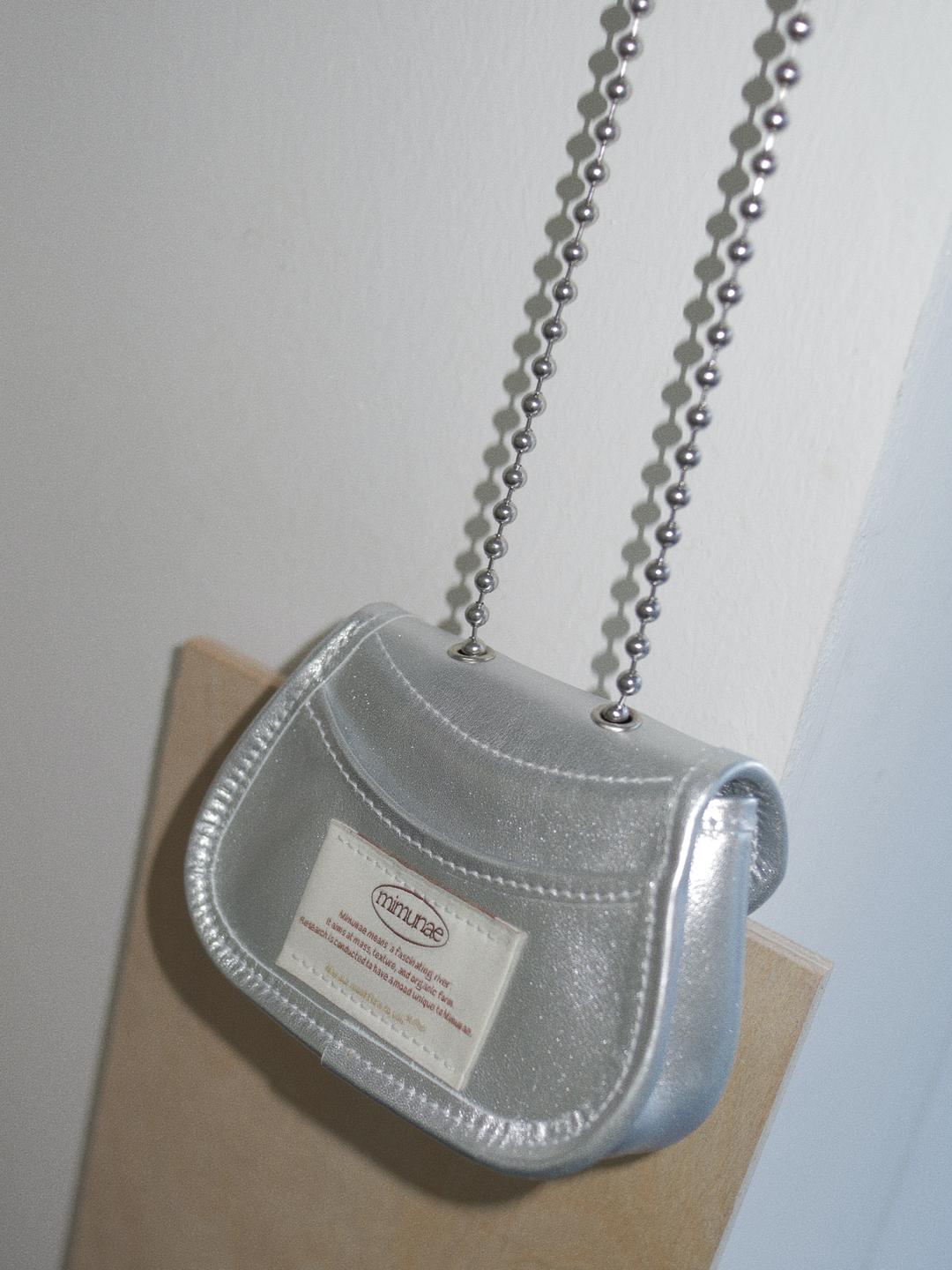 New Ballchain (silver leather)