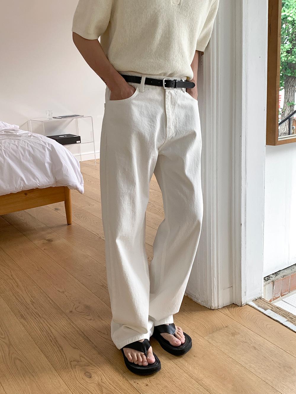 폴센 와이드 코튼 팬츠