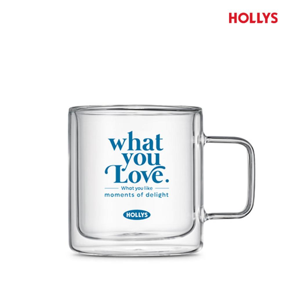 [할리스] 글라스 머그 (러브 모먼츠-화이트)