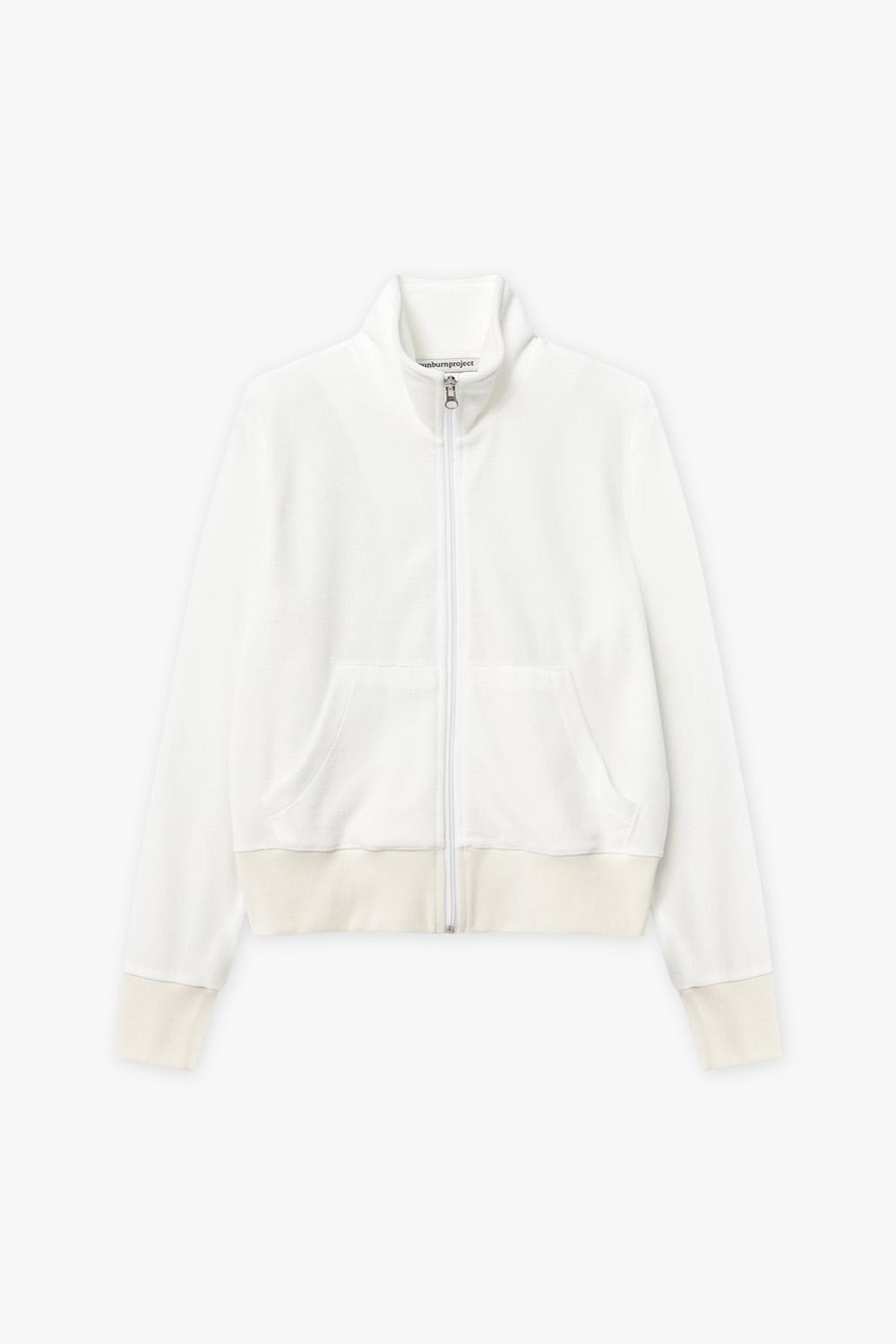 Sunburn Basic Regular-Fit Track top (WHITE)