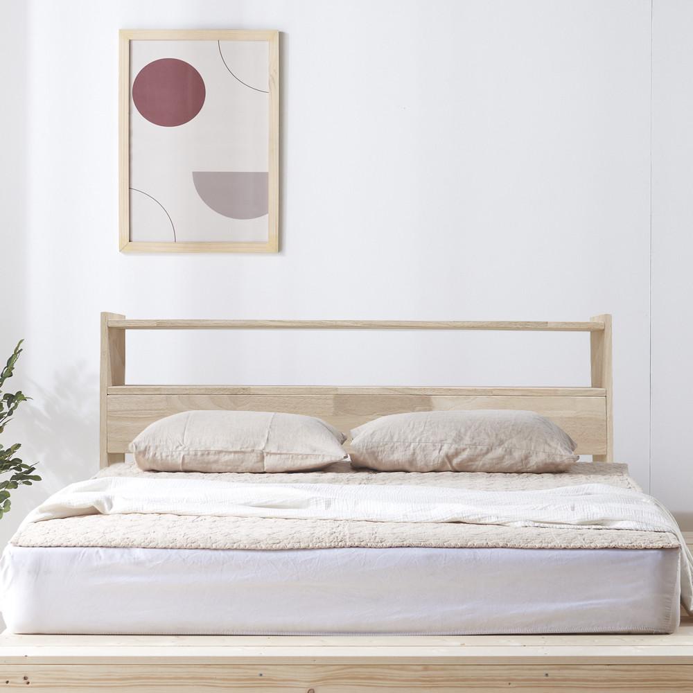 침대 헤드 원목 수납선반 침대프레임 (S/SS/Q)