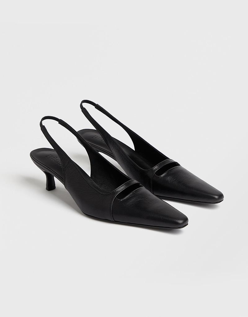 CARA sling-back pumps_matt black