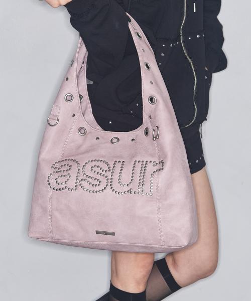 크래시 아일렛 숄더 백 인디핑크