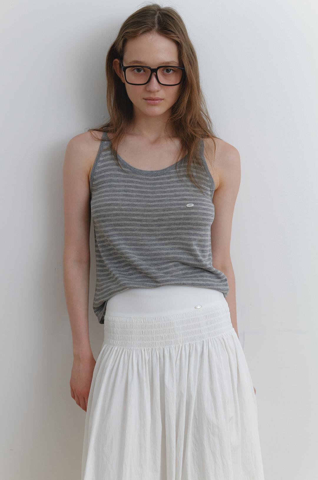 Growing sleeveless knit Grey