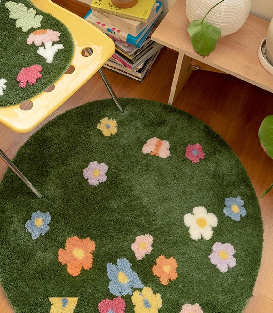 Flower Round Rug 써클 플라워 가든 러그
