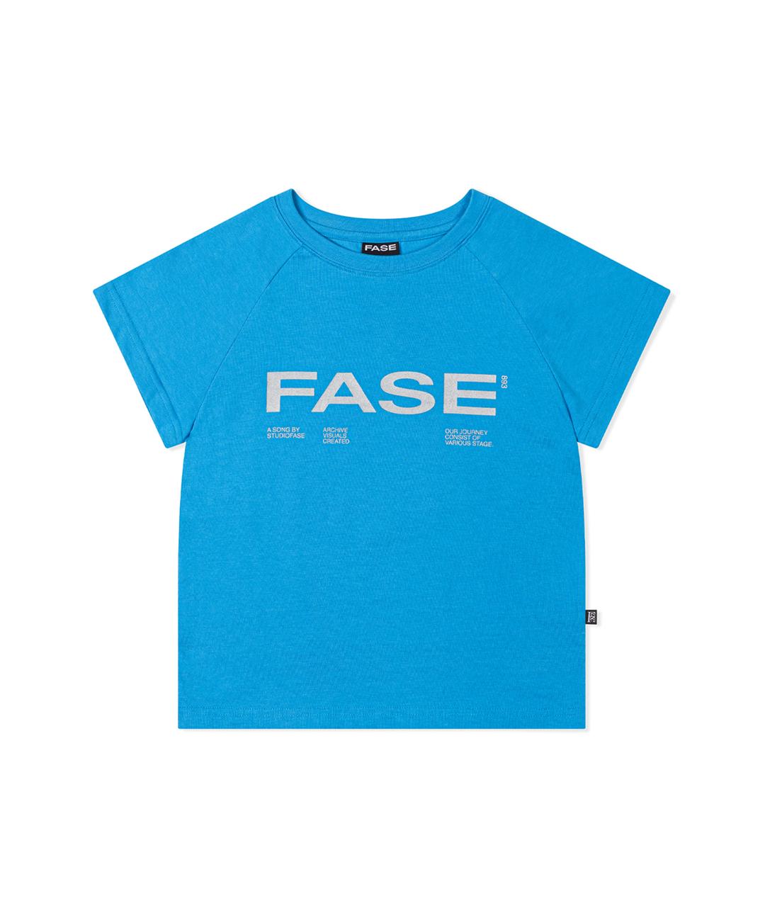 SILVER PRINTING BABY TEE - BLUE