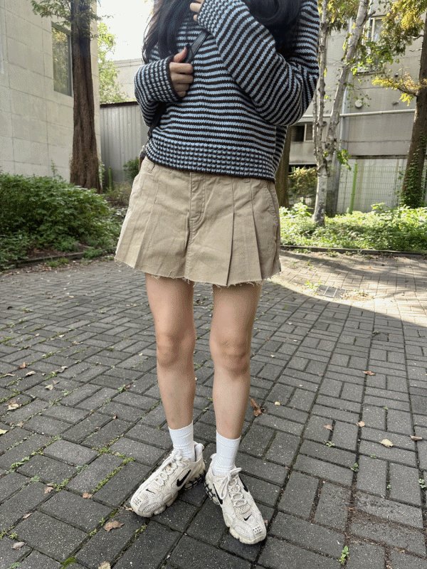 oot)플리츠 숏 치마바지