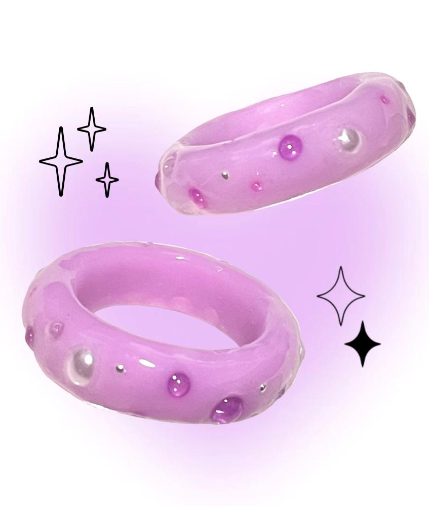 [ 카나에루 ] Bubble Candy Ring : Grape 🍇/ 클레이링 클레이반지 폴리머클레이링 키치반지