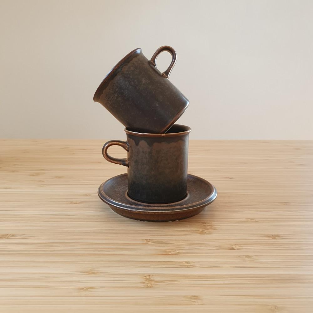 빈티지 아라비아 핀란드 루스카 톨컵 듀오