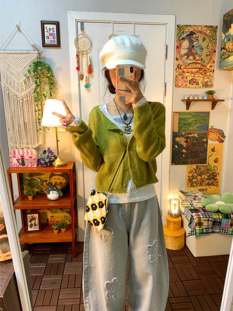 Cheese alphaca crop cd ( green )