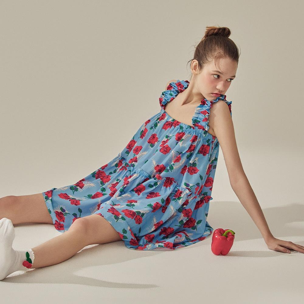 로베리 플라워 베이비돌 미니원피스