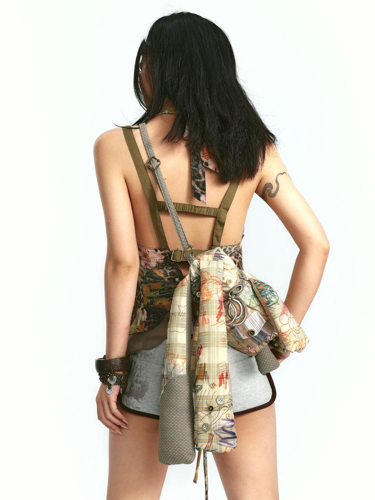 OPEN AESTHETIC rabbit strap bag