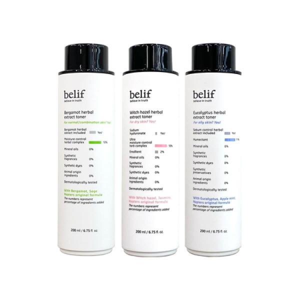 빌리프 베르가못 위치헤이즐 유칼립투스 허벌 익스트랙트 토너 200ml