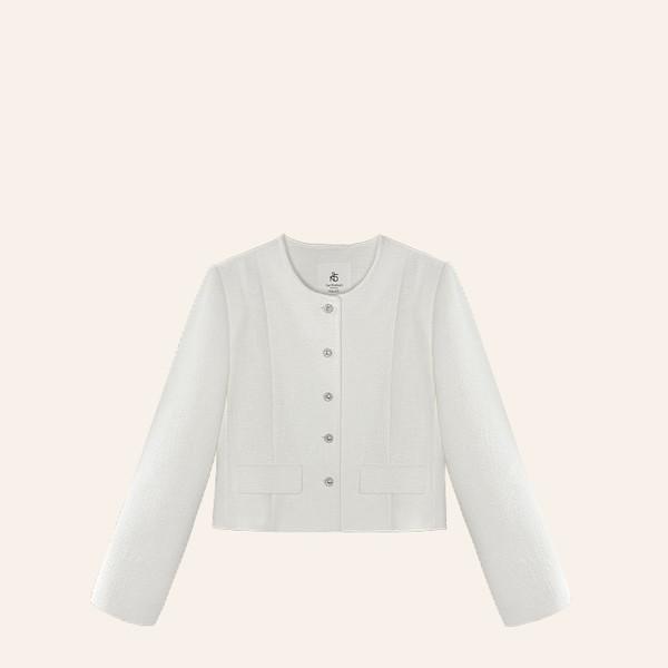 미니멀 디자이너 시그니처 트위드 자켓 Minimal Designer Signature Tweed JK