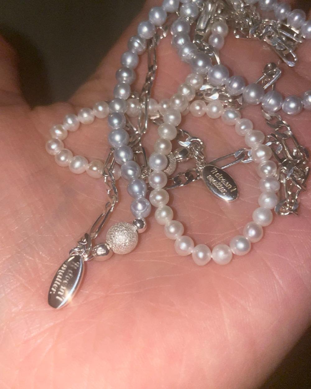 Noah fresh pearl necklace (White)