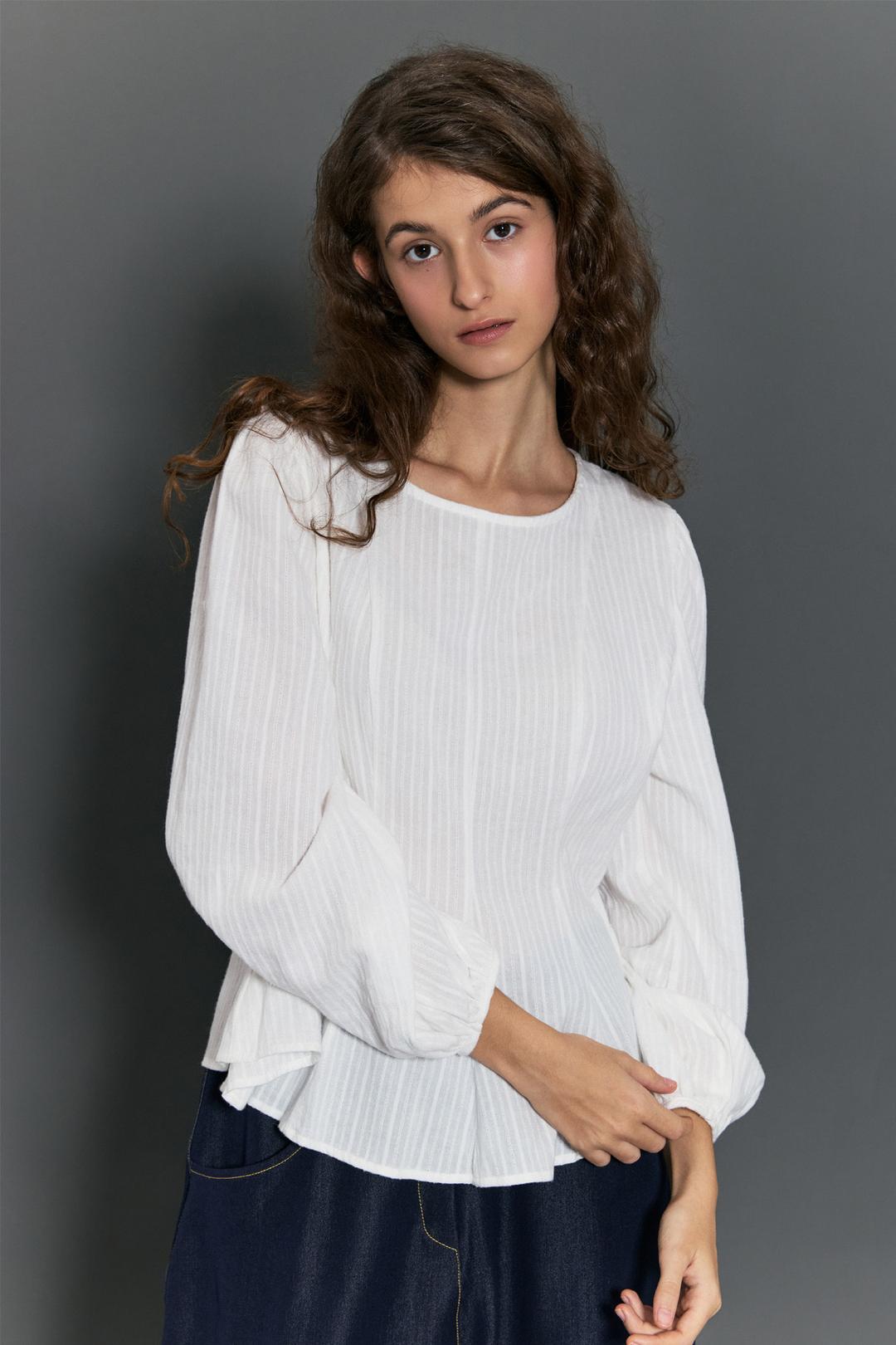 FW(기모버전)Wonder Blouse / White